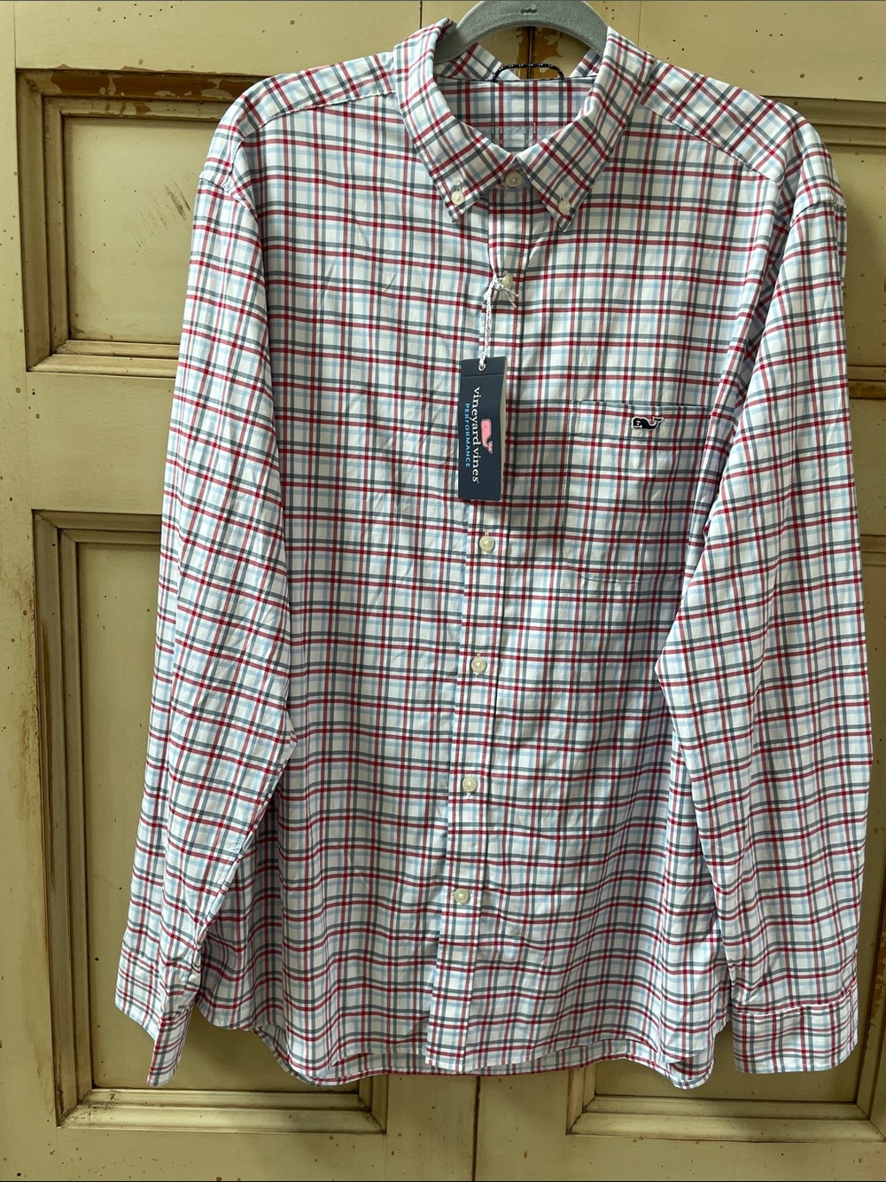 Vineyard Vines Callwood Plaid Performance Shirt - Size L